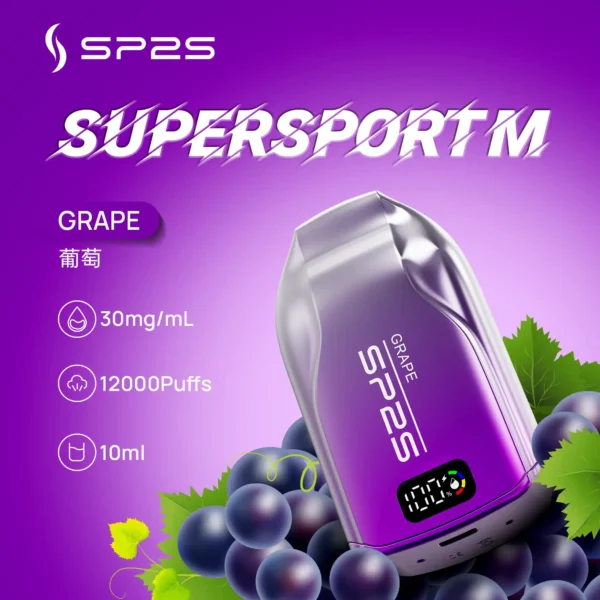 SP2S一次性拋棄式電子煙12000口｜可充電大容量｜多口味：圖片 2
